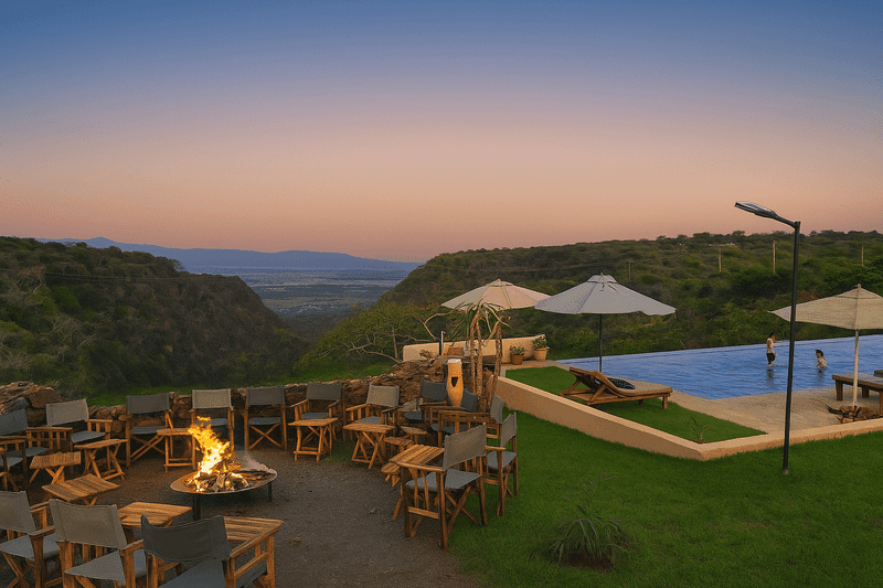 Africa Safari Manyara Escarpment Pool and Boma View