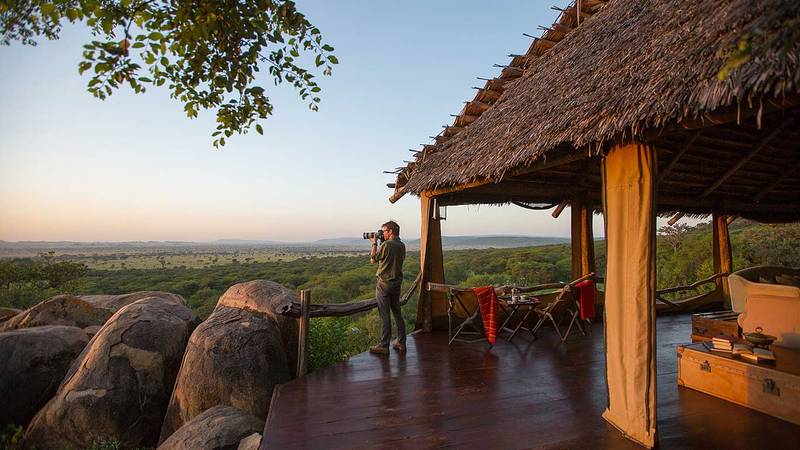 Serengeti Pioneer Camp Main Bar Lounge View 3
