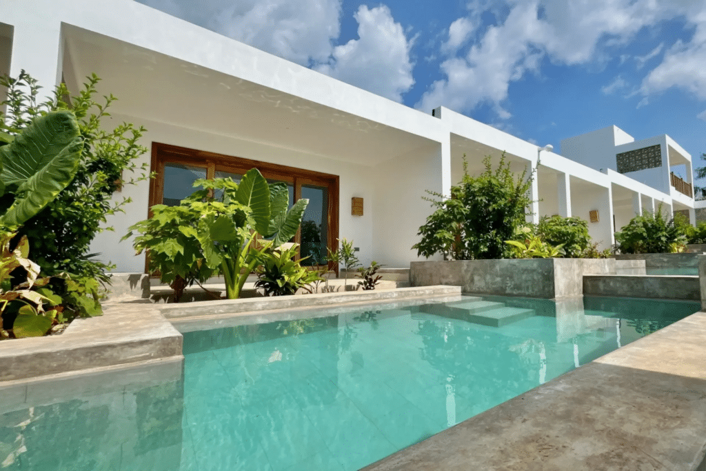 legendary zanzibar beach resort superior room pool