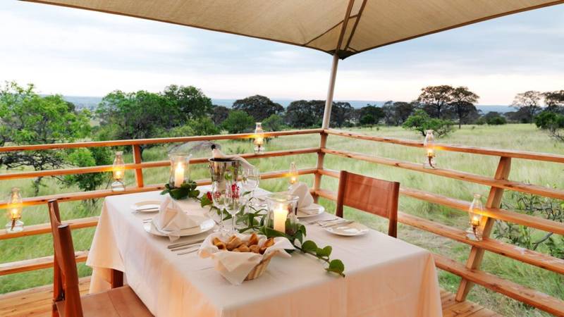 private dining at serengeti bushtops