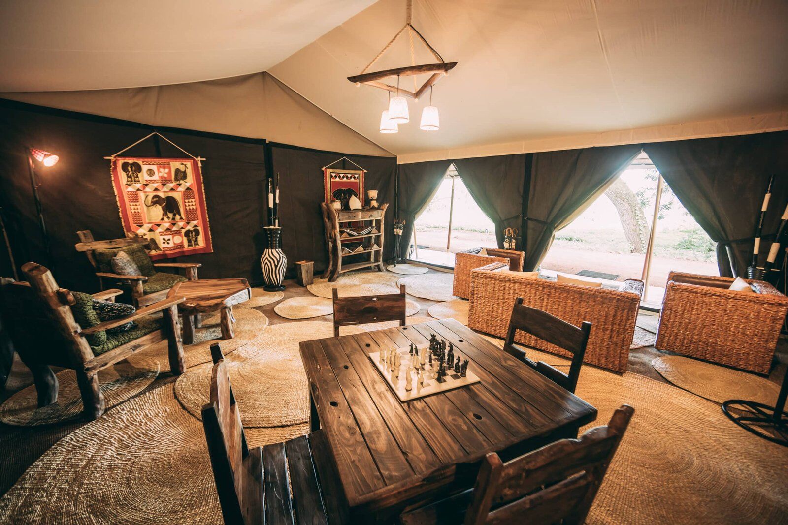 Ngorongoro Tortilis Camp Lounge Area