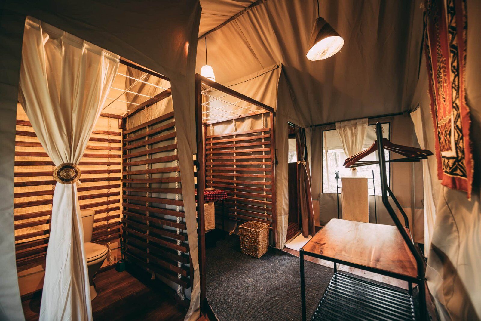 Ngorongoro Tortilis Camp Toilet and Shower Area