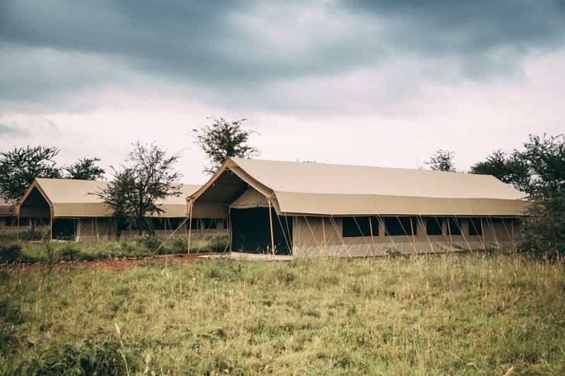 Tents at Serengeti Tortilis Camp