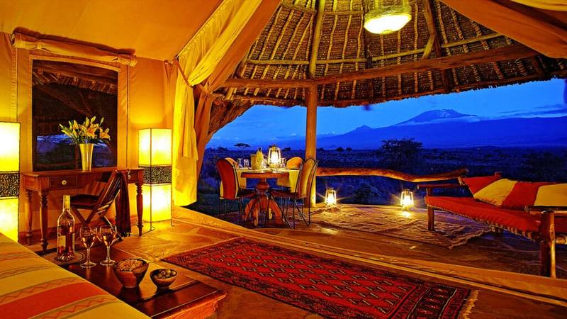 Luxury Accommodation Honeymoon Safari Luxury Safari Lodges-Amboseli Tortilis