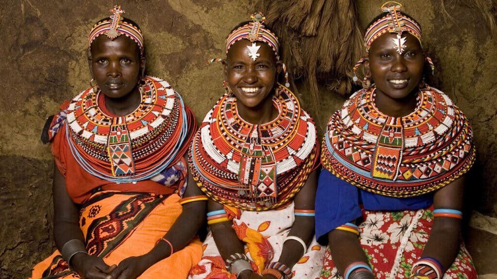 Samburu Women in a Village Samburu Women in a Village